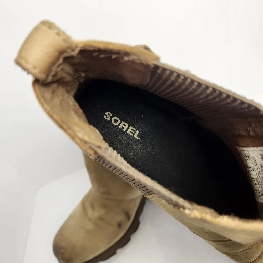 Sorel Joan Of Arctic Wedge II Boots Light Green Size 10.5 - Picture 8 of 10